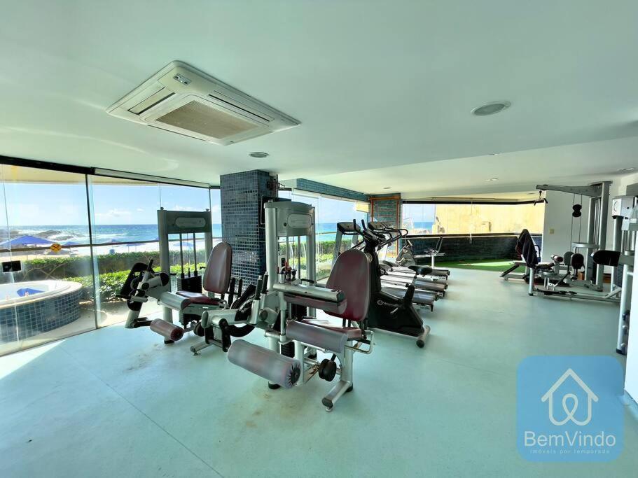 Apartamento Completo Com Vista Mar E Pe Na Areia Salvador Esterno foto