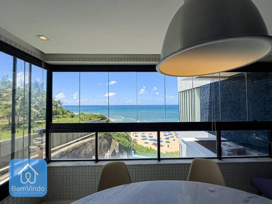 Apartamento Completo Com Vista Mar E Pe Na Areia Salvador Esterno foto